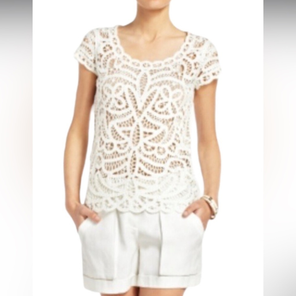 BCBGMAXAZRIA Morton Sweater In Gardenia size XXS